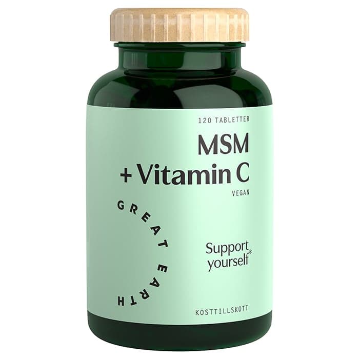 Great Earth MSM + vitamin C, 120 tabletter