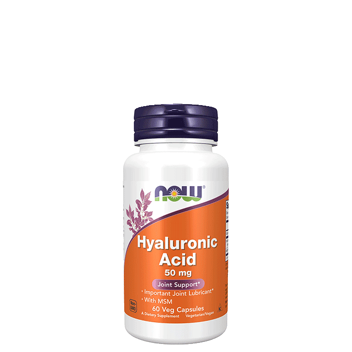 Now Foods Hyaluronic Acid 50 mg, 60 veg kapslar