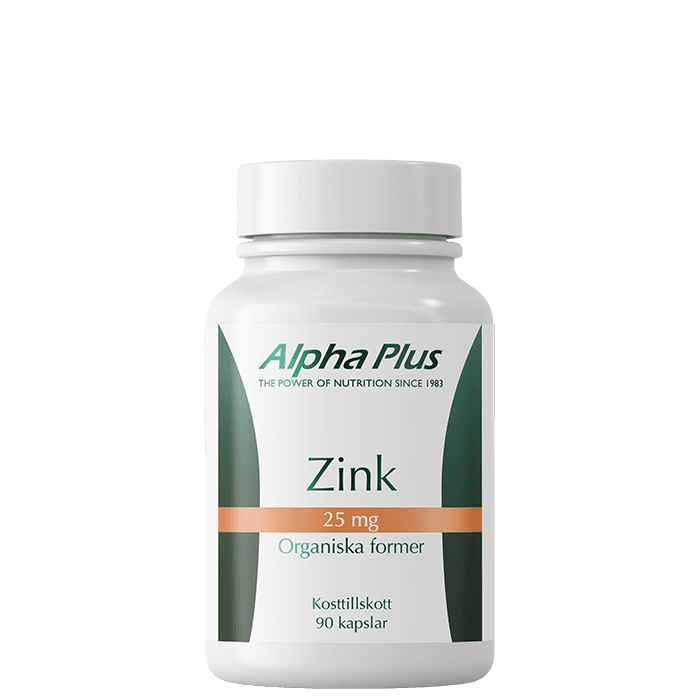 Alpha Plus Zink 25 mg, 90 kapslar