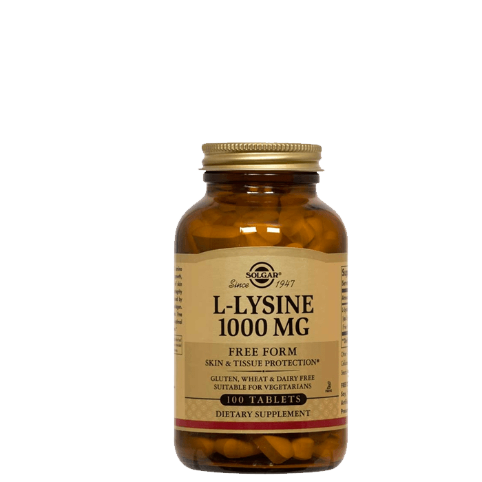 Solgar L-lysine 1000 mg, 100 tabletter