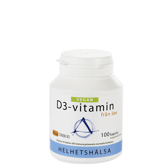 Helhetshälsa D3-Vegan 50 mcg, 100 kapslar