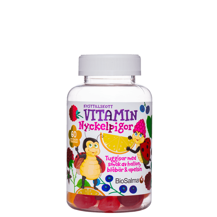 BioSalma Nyckelpiga Multivitamin, 60 tuggtabletter