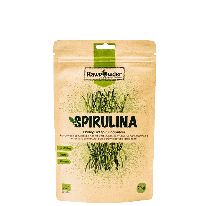 Rawpowder Ekologiskt spirulinapulver, 200 g