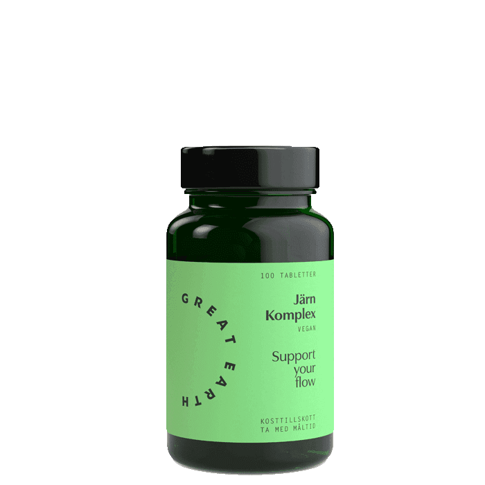 Great Earth Järn Komplex 25 mg, 100 tabletter