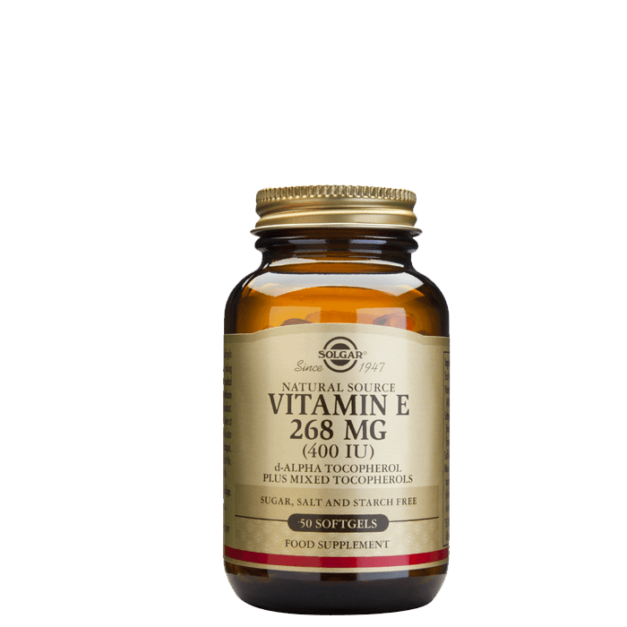 Solgar Vitamin E 400 IU, 50 kapslar