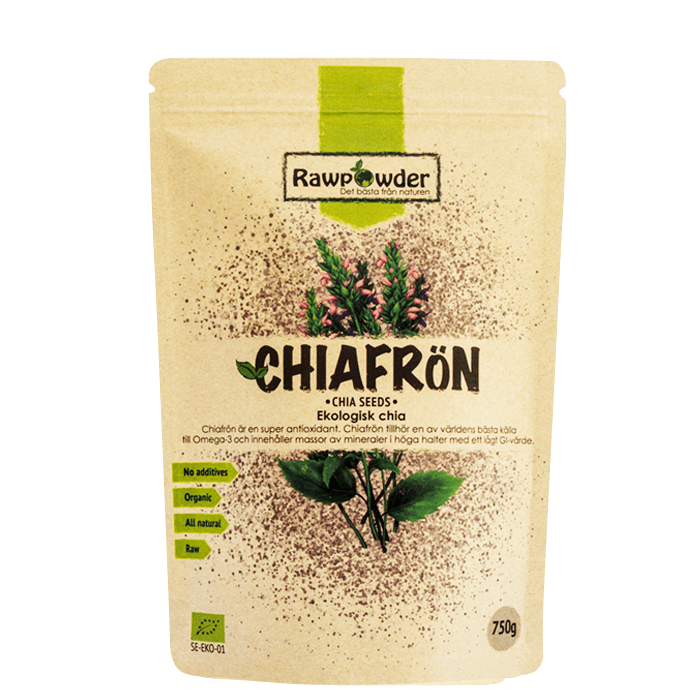 Rawpowder Ekologiska chiafrön, 750 g