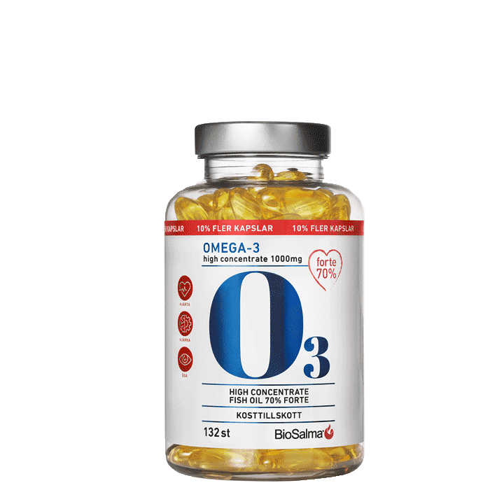 BioSalma Omega3 Forte 70 % 1000 mg, 132 kapslar