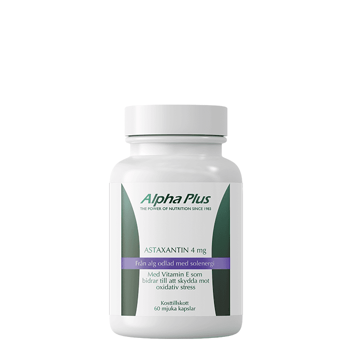 Alpha Plus Astaxantin 4 mg, 60 mjuka kapslar
