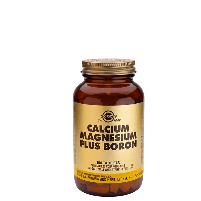 Solgar Calcium Magnesium Plus Boron, 100 tabletter