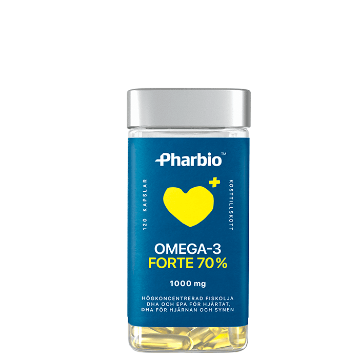 Pharbio Omega-3 Forte, 120 kapslar