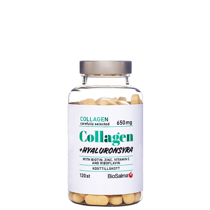 BioSalma Kollagen Hyaluronsyra, 120 tabletter