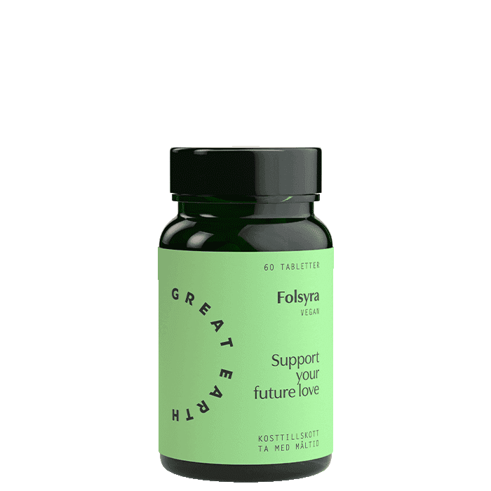 Great Earth Folsyra 400 mcg (Metafolin), 60 tabletter