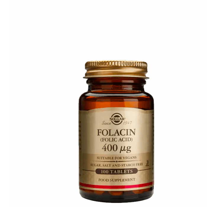 Solgar Folic Acid 400 mcg, 100 tabletter