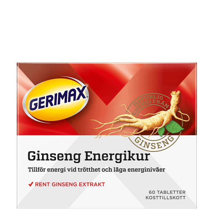 Gerimax Ginseng Energikur, 60 tabletter