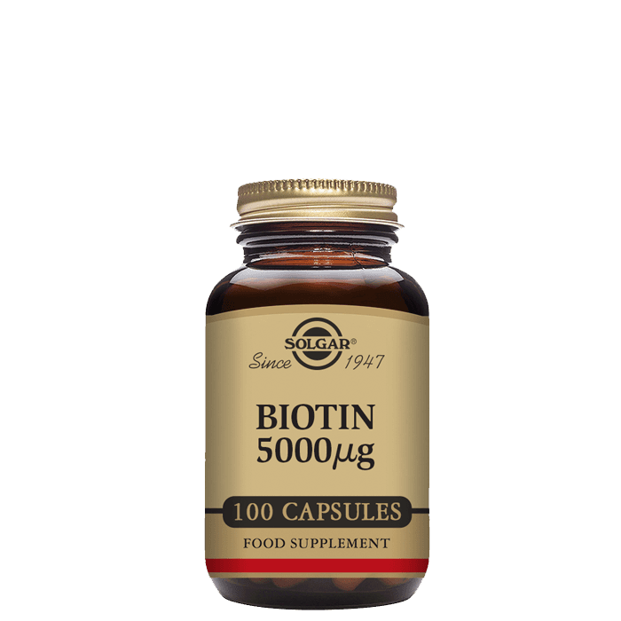 Solgar Biotin 5000 mcg, 100 kapslar