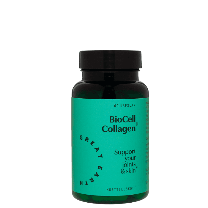 Great Earth BioCell Collagen II + Hyaluronsyra, 60 kapslar