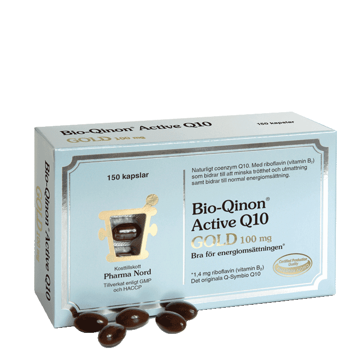 Pharma Nord Bio-Qinon Active Q10 Gold 100 mg, 150 kapslar
