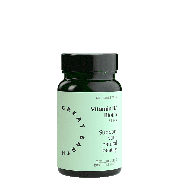 Great Earth Vitamin B7/Biotin, 60 tabletter