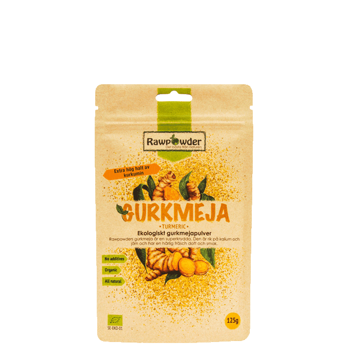 Rawpowder Ekologiskt Gurkmejapulver, 125 g