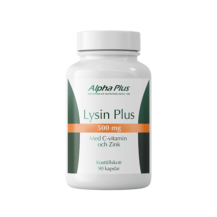 Alpha Plus Lysin Plus 500 mg, 90 kapslar