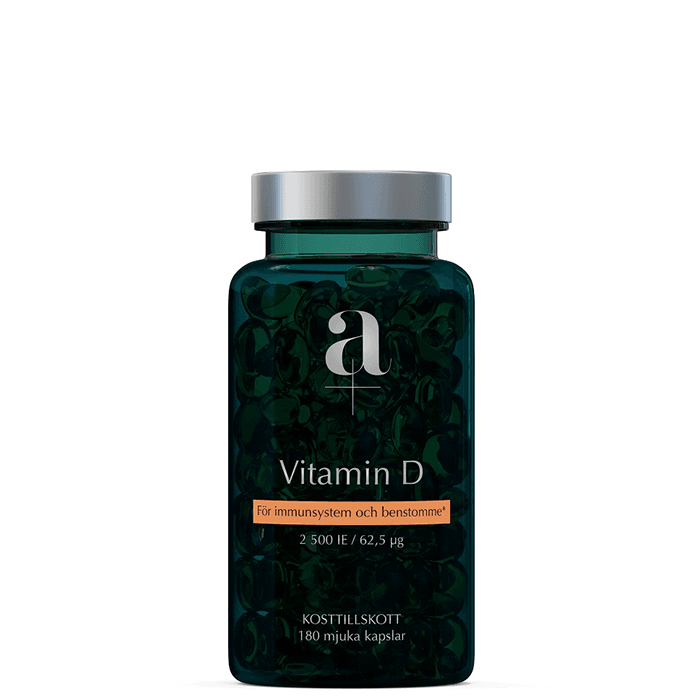 A+ Vitamin D, 180 mjuka kapslar