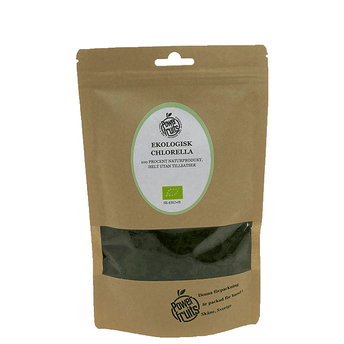 Powerfruits Ekologisk chlorella, 250 g pulver