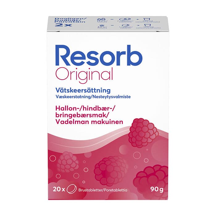 Resorb Original hallon, 20 brustabletter