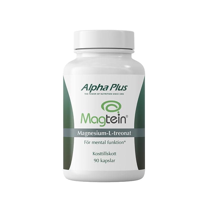 Alpha Plus Magtein Magnesium L-treonat, 90 kapslar