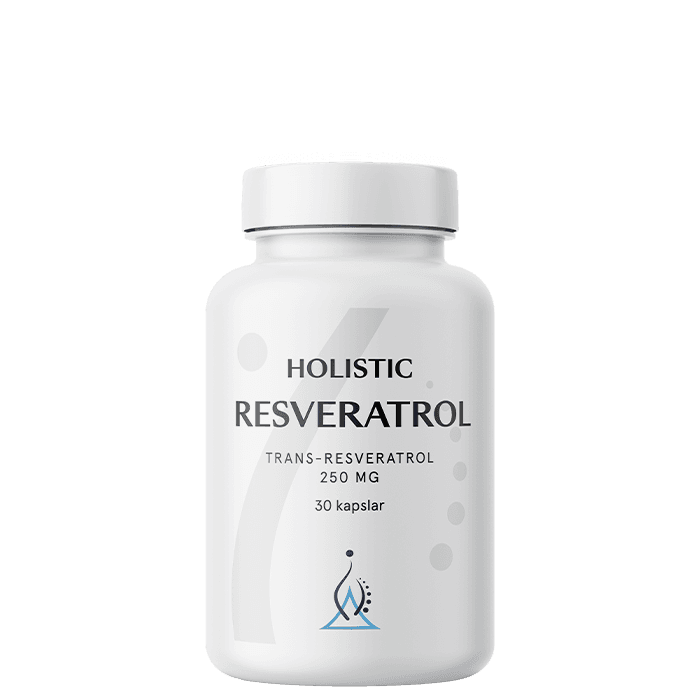 Holistic Resveratrol, 30 vegetabiliska kapslar