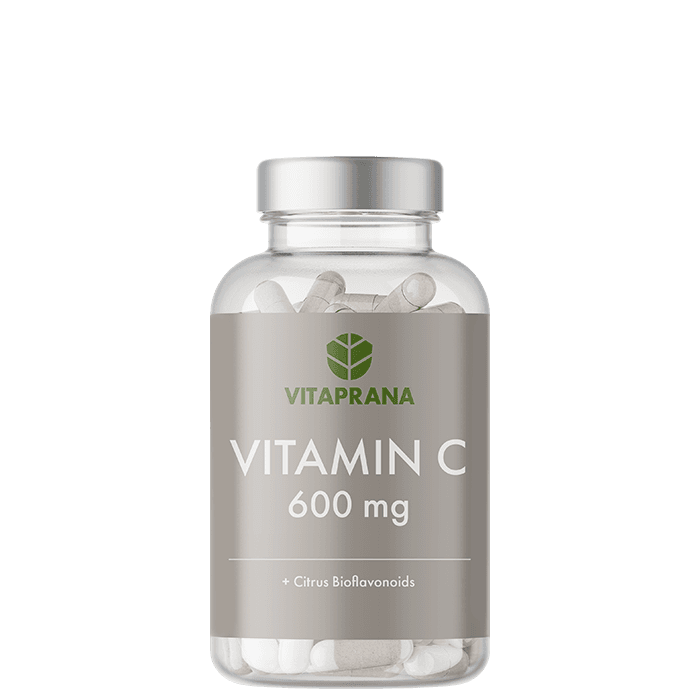 Vitaprana Vitamin C 600 mg + Bioflavonoids, 100 kapslar