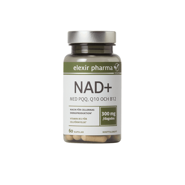 Elexir Pharma NAD+, 60 kapslar