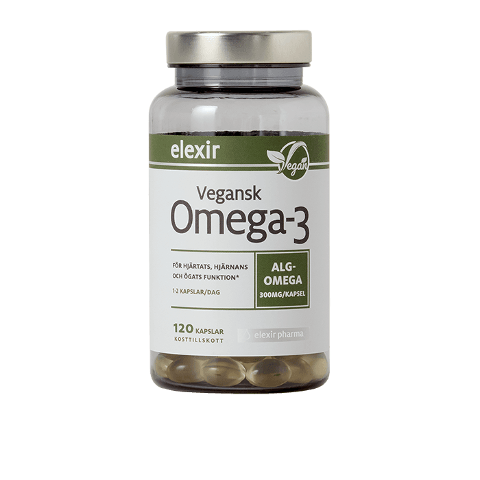 Elexir Pharma Vegansk Omega-3, 120 kapslar