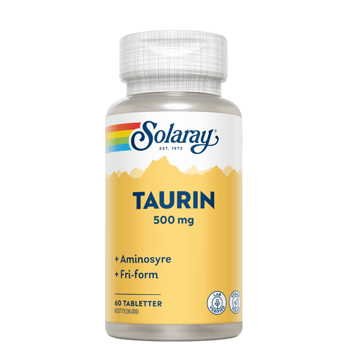 Solaray Taurin, 60 tabletter