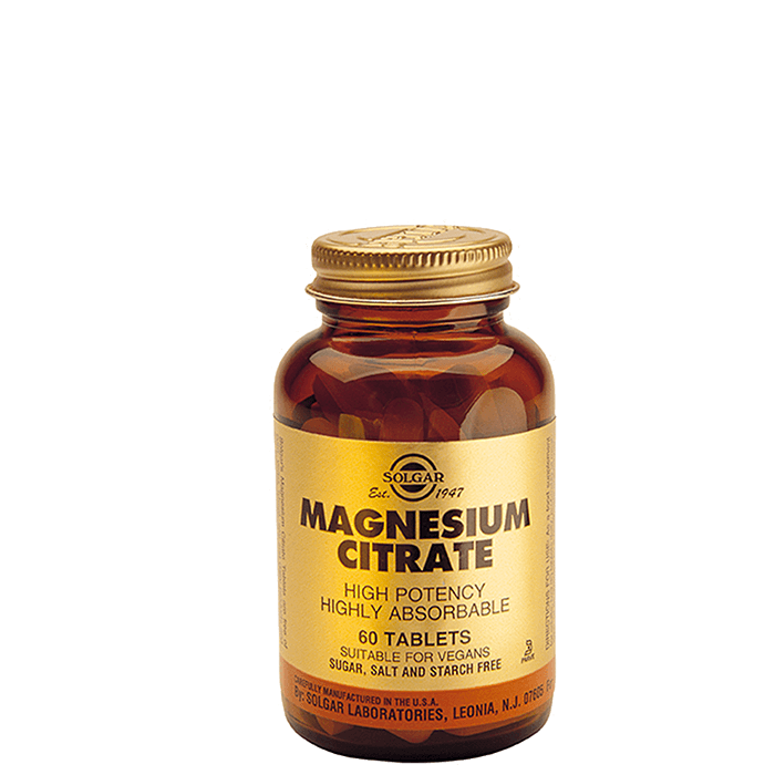 Solgar Magnesium Citrate 200 mg, 120 tabletter