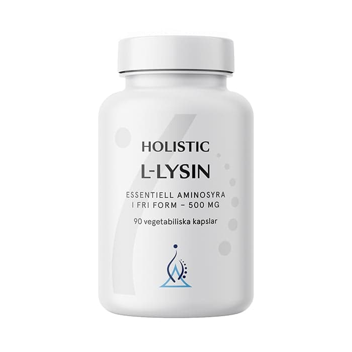 Holistic L-lysin 500 mg, 90 vegetabiliska kapslar