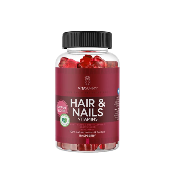 VitaYummy Hår & Negler, 60 gummies