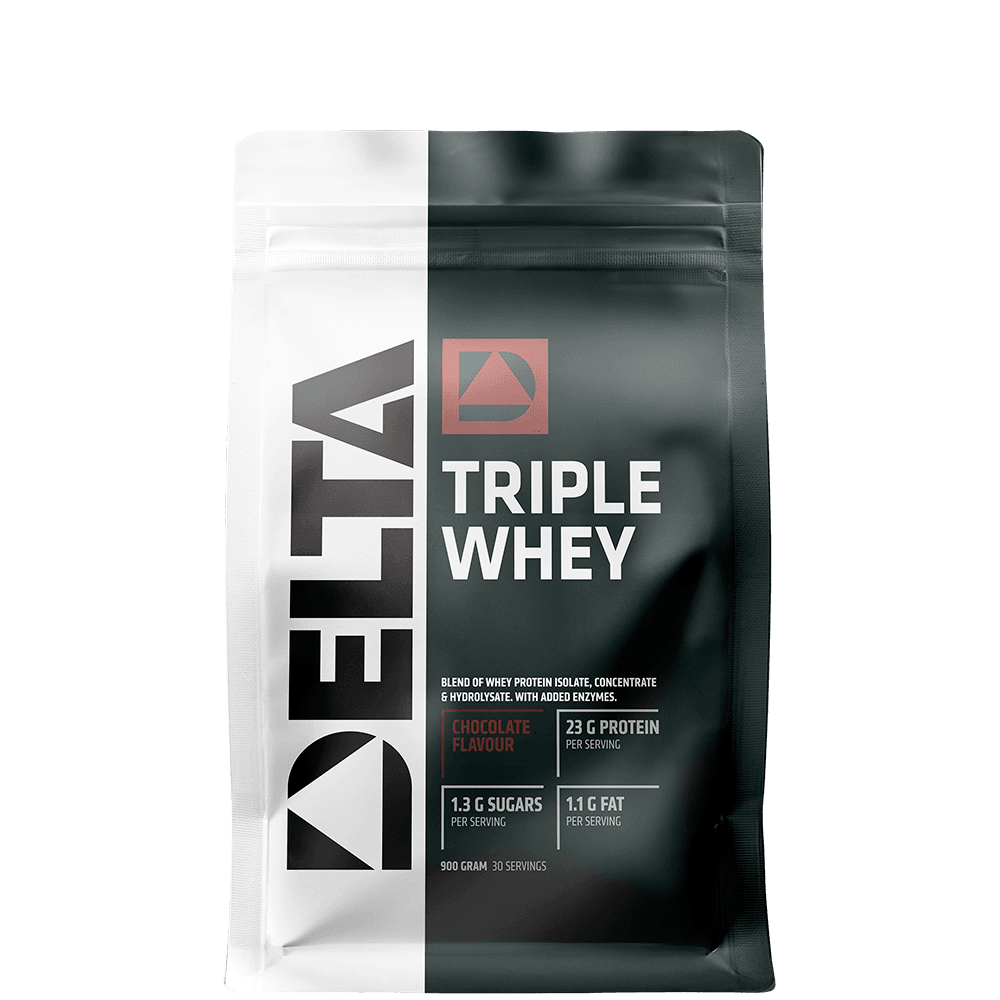 Delta Nutrition Triple Whey choklad, 900 g