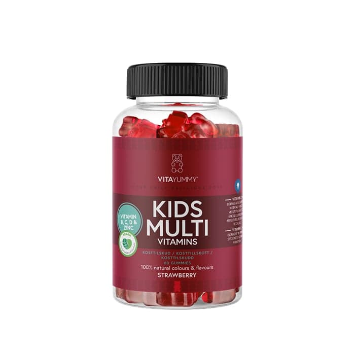 VitaYummy Multivitamin Barn Jordgubb, 60 gummies
