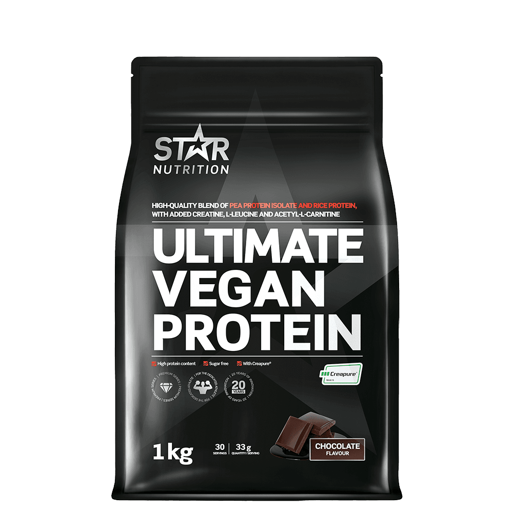 Star Nutrition Ultimate Vegan Protein choklad, 1 kg