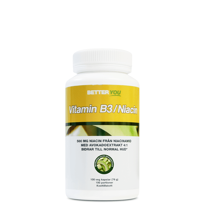 Better You Vitamin B3 Niacin, 100 kapslar