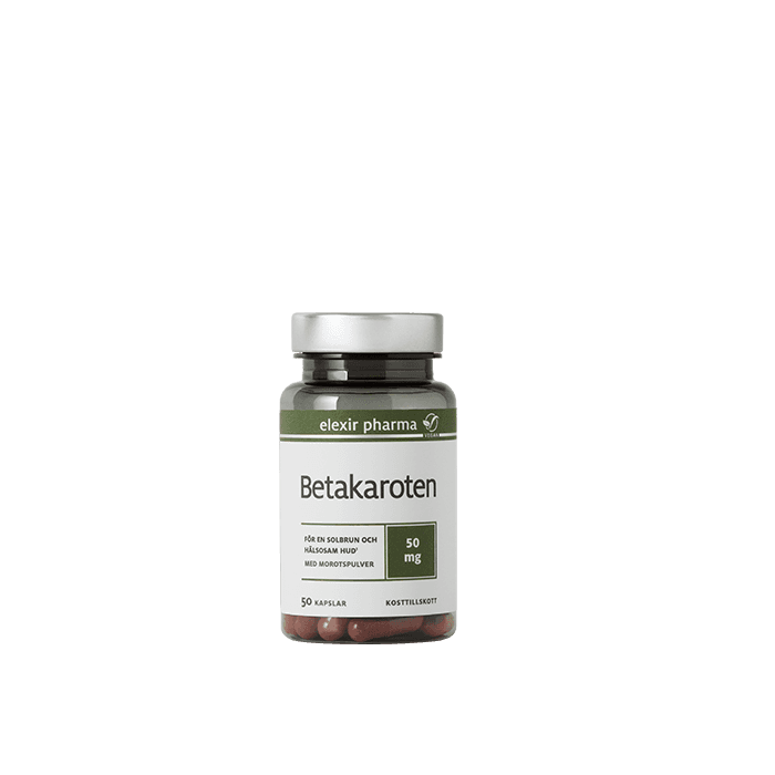 Elexir Pharma Betakaroten 50 mg, 50 kapslar