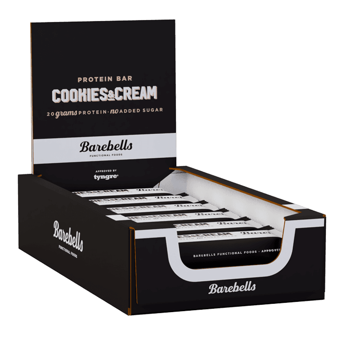 Barebells Protein Bar Cookies & Cream, 12 x 55 g