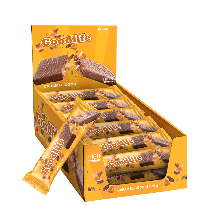 Goodlife Proteinbar Caramel Coco, 15 x 50 g