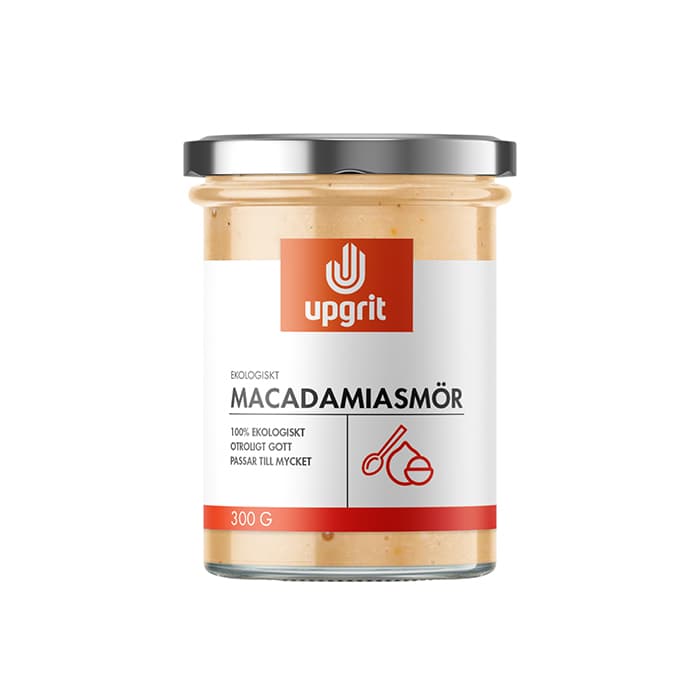 Upgrit Macadamiasmör eko 300 g