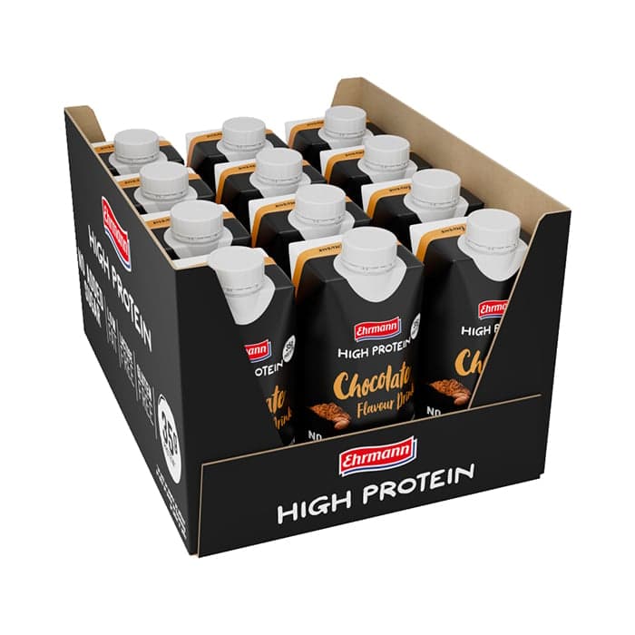 Ehrmann High Protein Drink Chocolate, 12 x 330 ml