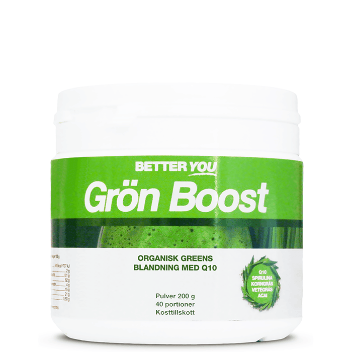 Better You Grön Boost Pulver Naturell, 200 g