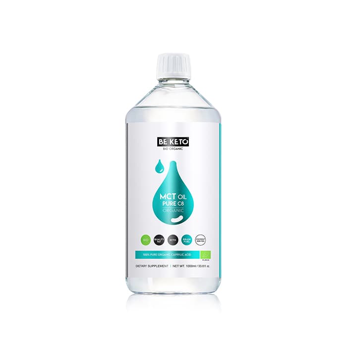 BeKeto Organic MCT Oil Liquid C8 1000 ml