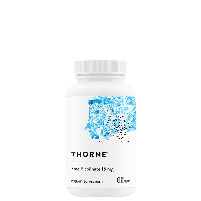 Thorne Zinc Picolinate 15 mg, 60 kapslar