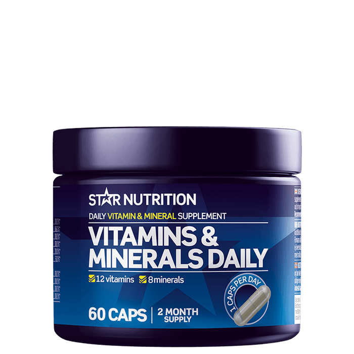 Star Nutrition Vitamins & Minerals Daily, 60 kapslar
