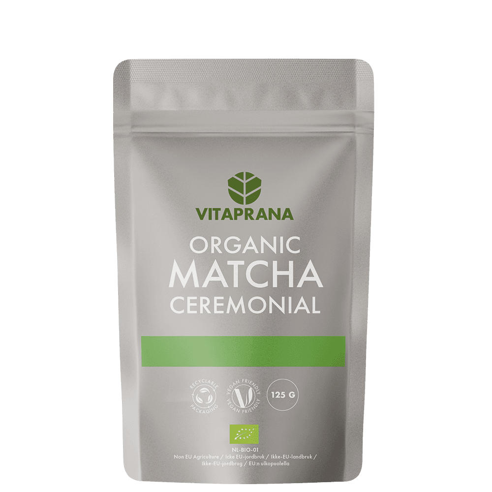 Vitaprana Ekologiskt matchapulver, ceremoniell kvalitet, 125 g